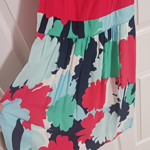Kaari Blue small dress with pockets! Floral and coral NWT - Picture 3 of 10